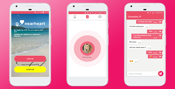Nearheart - Mobile Android Application Social Dating Platform - 4